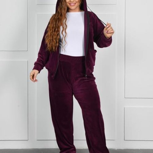 Костюм спорт OdesaOpt (54-60) 8845-13 wine (деми) OdesaOpt 8845-13 wine