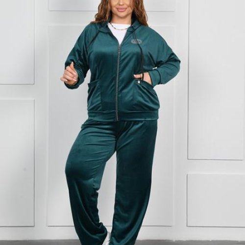 Костюм спорт OdesaOpt (54-60) 8845-2 green (деми) OdesaOpt 8845-2 green