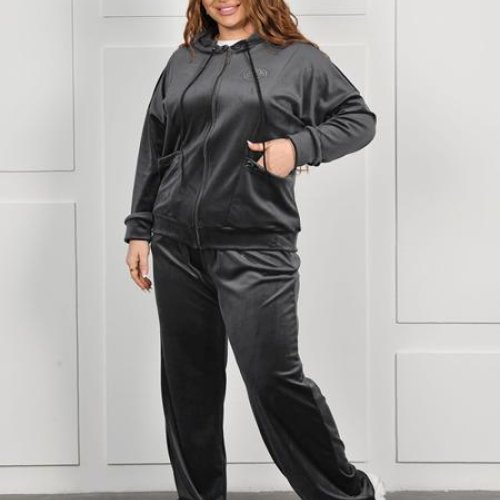 Костюм спорт OdesaOpt (54-60) 8845-32 grey (деми) OdesaOpt 8845-32 grey