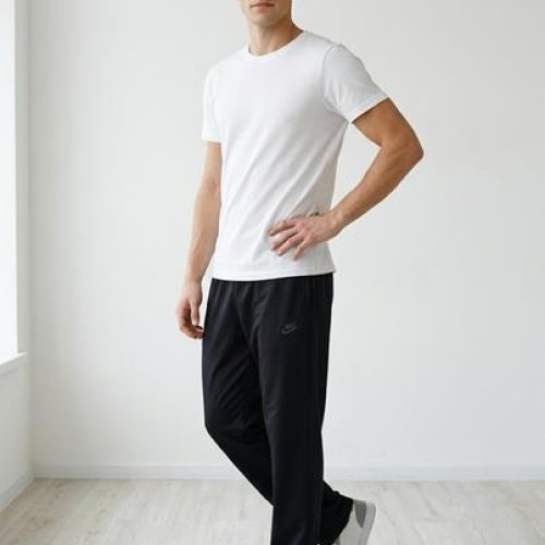 Штаны спорт Sport style (50-58) 20 black (деми) Sport style 20 black