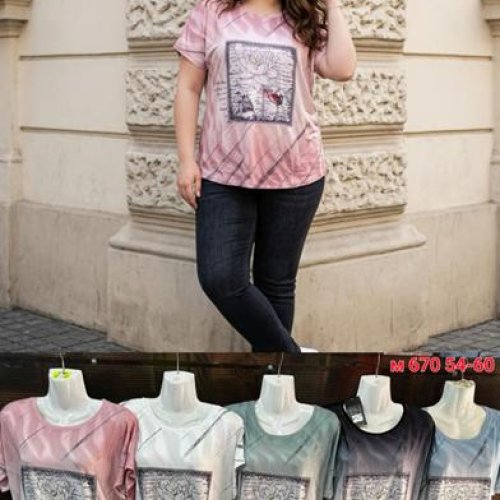 Футболка Sport style (54-60) M670 mix (лето) Sport style M670 mix