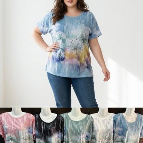 Футболка Sport style (54-60) M673 mix (лето) Sport style M673 mix