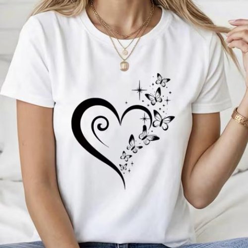 Футболка ALIA (M-3XL) AL22 white (лето) ALIA AL22 white