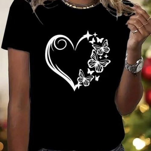 Футболка ALIA (M-3XL) AL23 black (лето) ALIA AL23 black