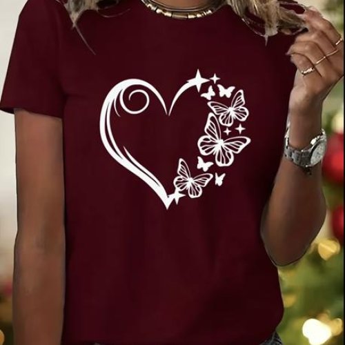 Футболка ALIA (M-3XL) AL24 wine (лето) ALIA AL24 wine