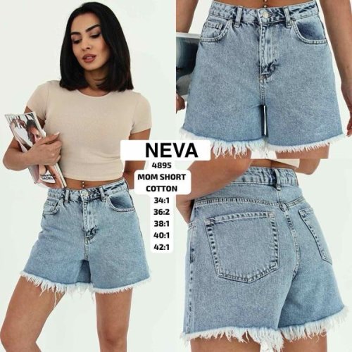 Шорты Ruxa (34-42) 4895 l.blue (лето) Ruxa 4895 l.blue