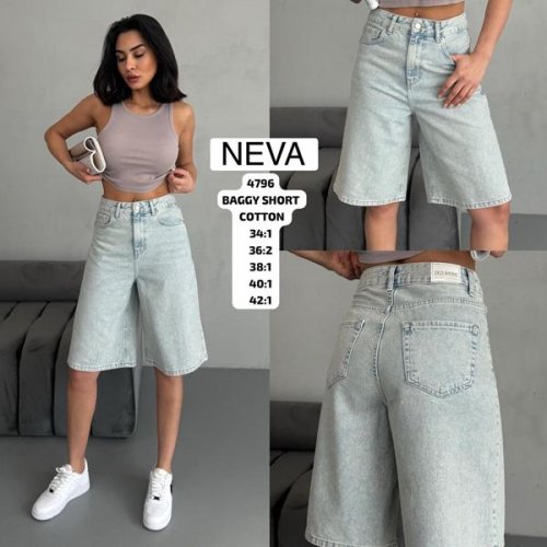 Шорты Ruxa (34-42) 4796 l.blue (лето) Ruxa 4796 l.blue