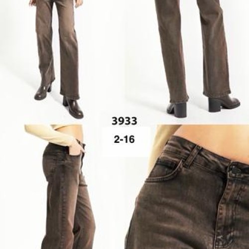 Джинсы Ruxa (34-42) 3933-2-16 brown (деми) Ruxa 3933-2-16 brown