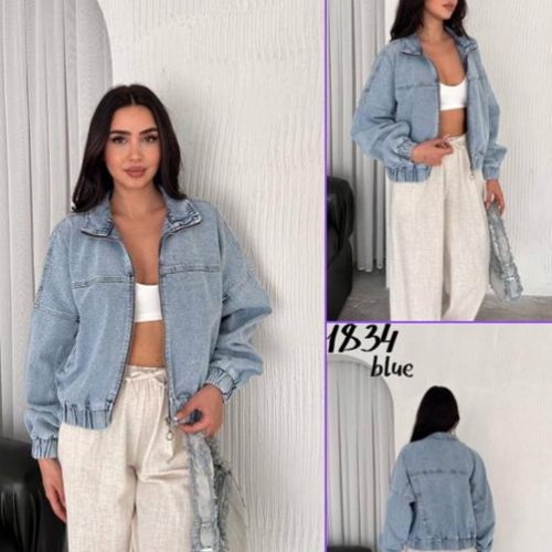 Куртка Ruxa (S-XL) 1834 l.blue (деми) Ruxa 1834 l.blue