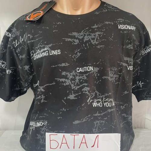 Футболка Sabihina (2XL-6XL) SB1690 black (лето) Sabihina SB1690 black