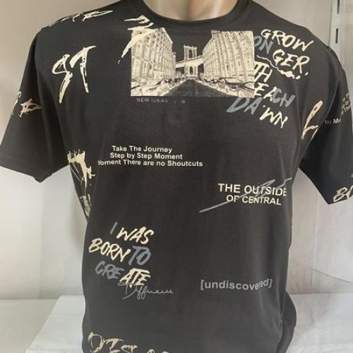 Футболка Sabihina (S-2XL) SB1703 black (лето) Sabihina SB1703 black