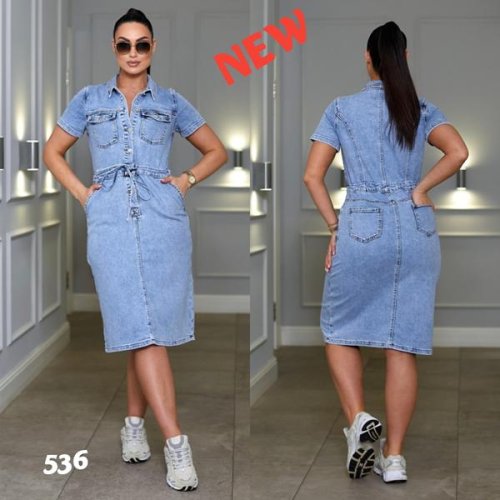 Платье Beki (2XL-7XL) 536 l.blue (лето) Beki 536 l.blue