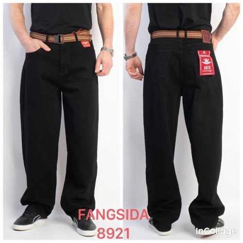 Джинсы Fangsida (29-34) 8921 black (деми) Fangsida 8921 black