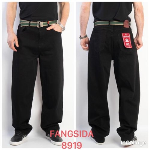 Джинсы Fangsida (27-34) 8919 black (деми) Fangsida 8919 black