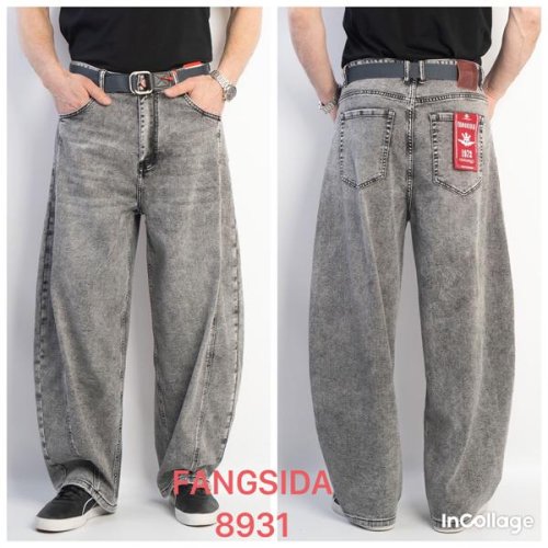 Джинсы Fangsida (29-34) 8931 l.grey (деми) Fangsida 8931 l.grey