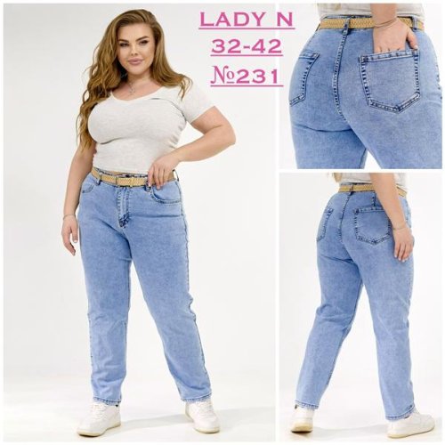 Джинсы Jeans Club (32-42) 231 l.blue (деми) Jeans Club 231 l.blue