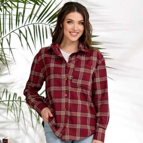 Рубашка Lelis (42-48) 1050-1 red (деми) Lelis 1050-1 red