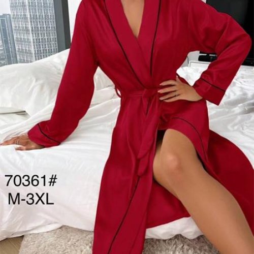 Халат Fili Wear (M-3XL) 70361 red (деми) Fili Wear 70361 red