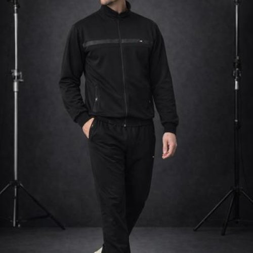 Костюм спорт Zalov (46-54) ZW1428 black (деми) Zalov ZW1428 black