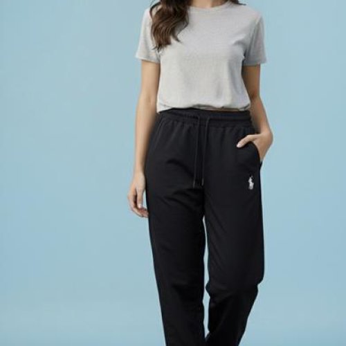 Штаны спорт Zalov (S-L) ZW1444 black (деми) Zalov ZW1444 black