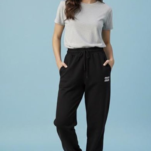 Штаны спорт Zalov (S-L) ZW1453 black (деми) Zalov ZW1453 black