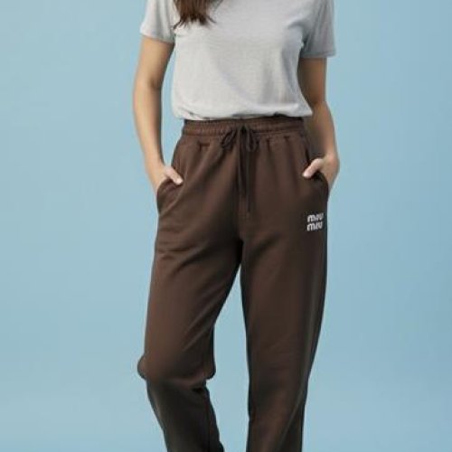 Штаны спорт Zalov (S-L) ZW1454 brown (деми) Zalov ZW1454 brown