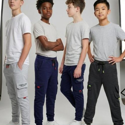 Штаны спорт AMZ (12-15) M0600 l.grey (деми) AMZ M0600 l.grey