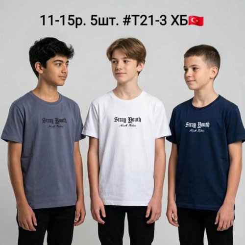 Футболка AMZ (12-16) T21-3 white (лето) AMZ T21-3 white