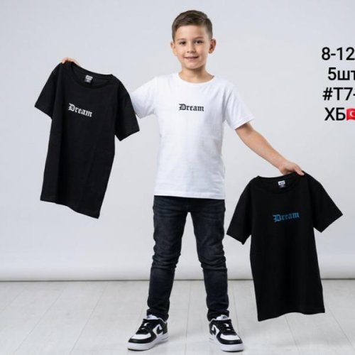 Футболка AMZ (8-12) T7-2 black-white (лето) AMZ T7-2 black-white