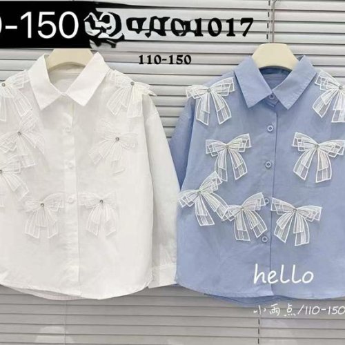 Рубашка Delfinka (110-150) 1017 white (деми) Delfinka 1017 white