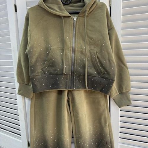 Костюм спорт Delfinka (110-150) 25328 khaki (деми) Delfinka 25328 khaki