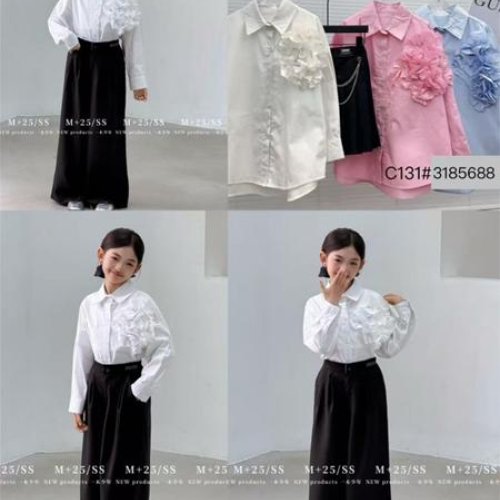 Рубашка Delfinka (120-170) C131 l.blue (деми) Delfinka C131 l.blue