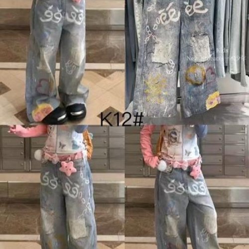 Джинсы Delfinka (120-170) K12 l.blue (деми) Delfinka K12 l.blue