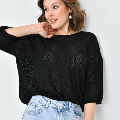 Футболка Karon (one size) 10744 black (лето) Karon 10744 black