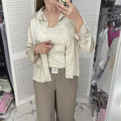 Рубашка Karon (S-L) 622 beige (деми) Karon 622 beige