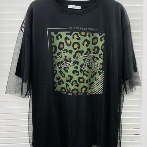 Футболка Karon (S-L) 7114 black (лето) Karon 7114 black