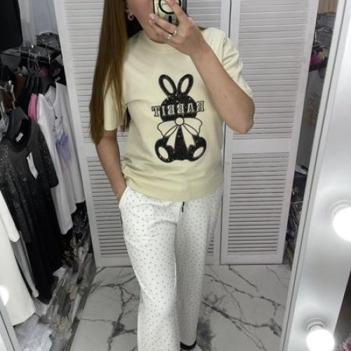 Футболка Karon (one size) 8219 l.beige (лето) Karon 8219 l.beige