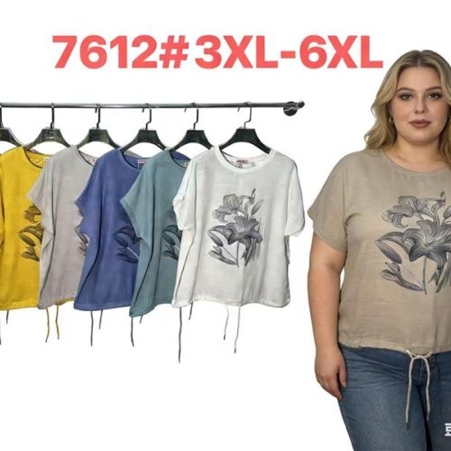 Футболка Estima (3XL-6XL) 7612 blue (лето) Estima 7612 blue