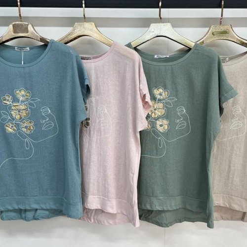 Футболка Estima (3XL-6XL) 9567 powder (лето) Estima 9567 powder