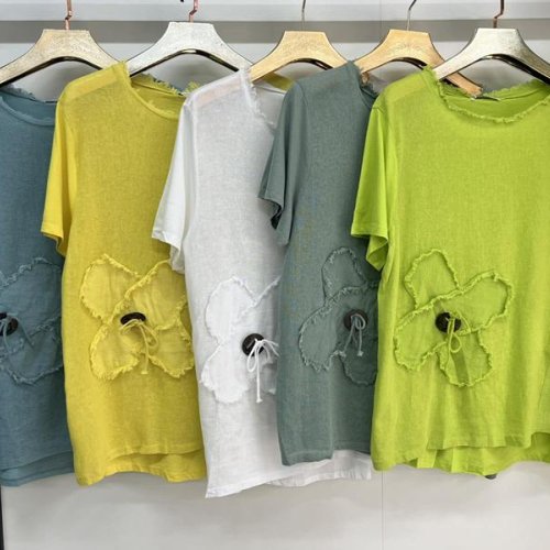 Футболка Estima (3XL-6XL) 7392 yellow (лето) Estima 7392 yellow