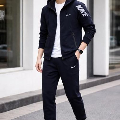 Костюм спорт TRAN (46-54) TR1007 black (деми) TRAN TR1007 black