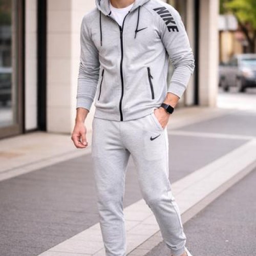 Костюм спорт TRAN (46-54) TR1008 l.grey (деми) TRAN TR1008 l.grey