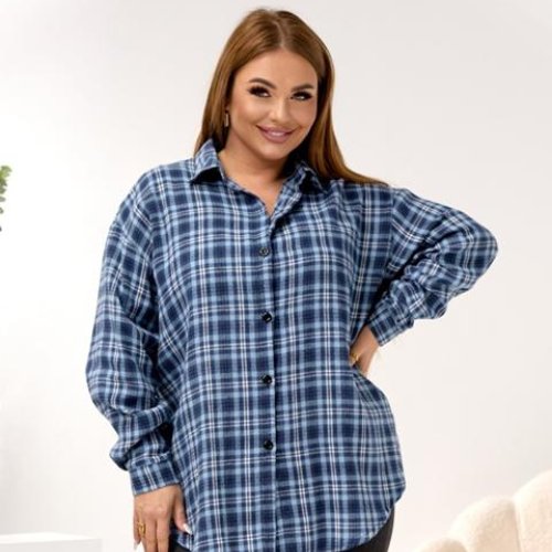 Рубашка TRAN (3XL-6XL) 7756 l.blue (деми) TRAN 7756 l.blue