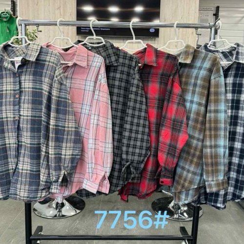 Рубашка TRAN (3XL-6XL) 7756 l.blue-brown (деми) TRAN 7756 l.blue-brown