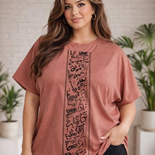 Футболка Arina (42-50) 135 brown (лето) Arina 135 brown