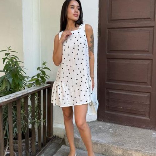 Сарафан Arina (42-48) 1625 white-black (лето) Arina 1625 white-black