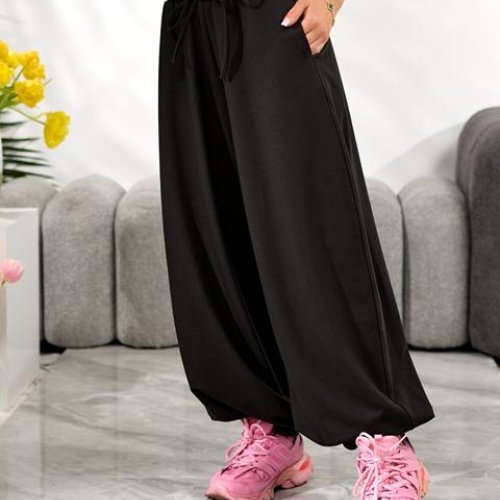 Штаны спорт Arina (42-48) 1698 black (деми) Arina 1698 black