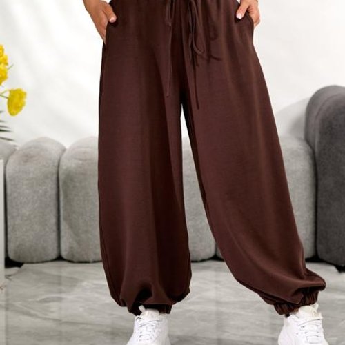 Штаны спорт Arina (42-48) 1698 brown (деми) Arina 1698 brown