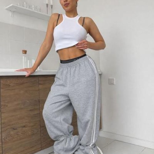 Штаны спорт Arina (42-48) 1699 grey (деми) Arina 1699 grey