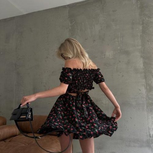 Платье Arina (42-48) 6214 black (лето) Arina 6214 black